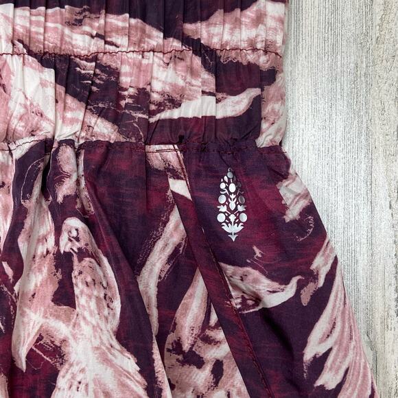 Free People Movement The Way Home Shorts Purple Floral Active Running Gym Size S - Picture 3 of 10